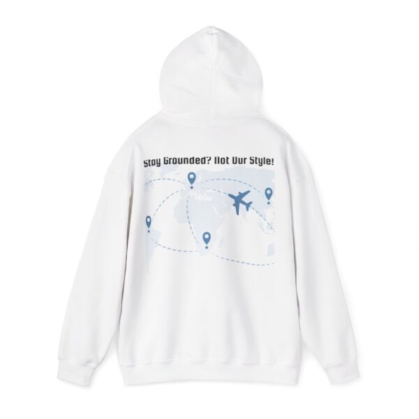 Front/Back Rise Above the Earth Hoodie, Unisex Heavy Blend Sweatshirt, Comfortable Casual Wear, Perfect Gift