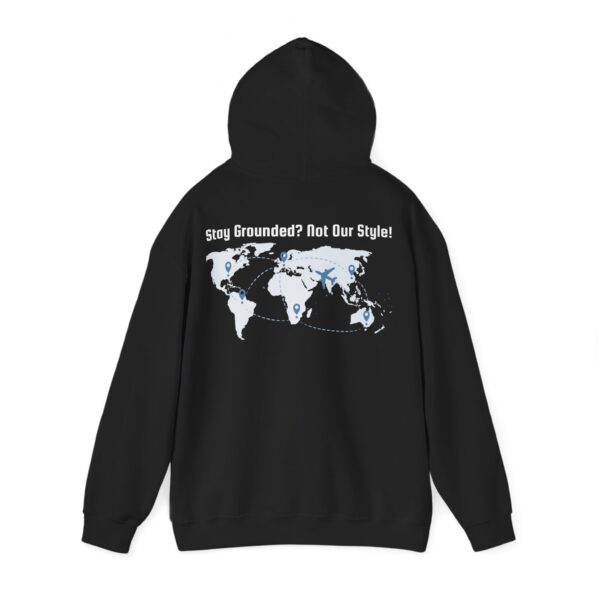 Front/Back Rise Above the Earth Hoodie, Unisex Heavy Blend Sweatshirt, Comfortable Casual Wear, Perfect Gift