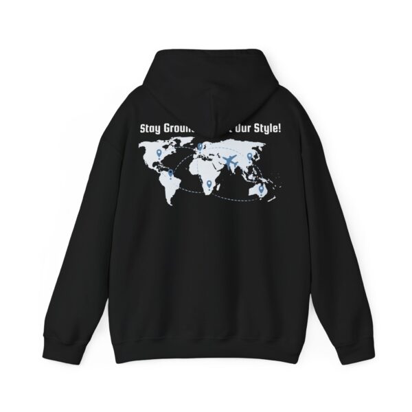 Front/Back Rise Above the Earth Hoodie, Unisex Heavy Blend Sweatshirt, Comfortable Casual Wear, Perfect Gift