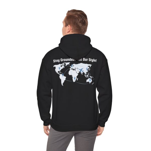 Front/Back Rise Above the Earth Hoodie, Unisex Heavy Blend Sweatshirt, Comfortable Casual Wear, Perfect Gift