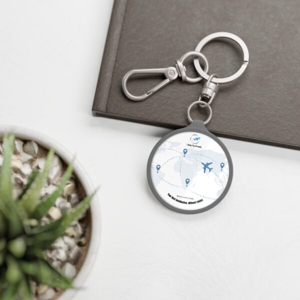 Travel Keyring Tag, Jetsetter Keychain, Personalized Luggage Tag, Adventurer Gift, Airport Travel Accessory