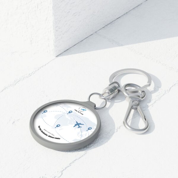 Travel Keyring Tag, Jetsetter Keychain, Personalized Luggage Tag, Adventurer Gift, Airport Travel Accessory