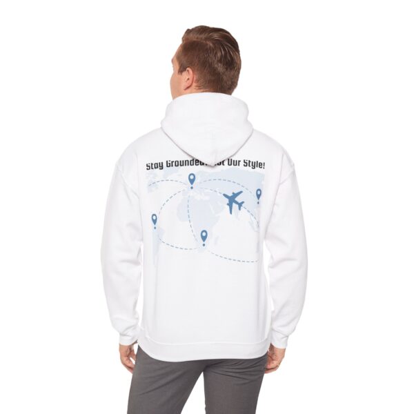 Front/Back Rise Above the Earth Hoodie, Unisex Heavy Blend Sweatshirt, Comfortable Casual Wear, Perfect Gift
